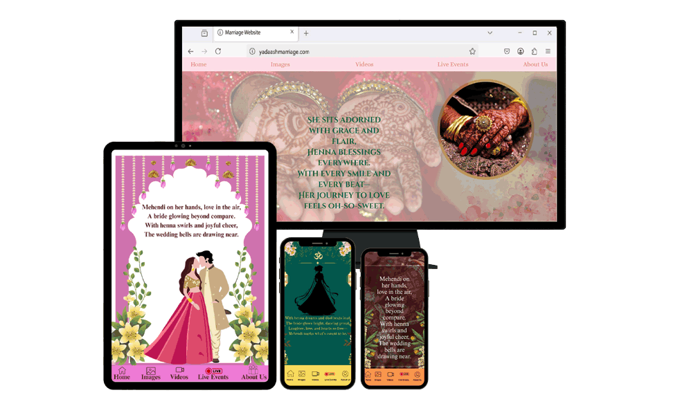 Digital wedding experience