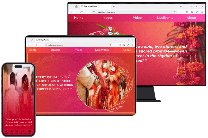 Digital wedding experience