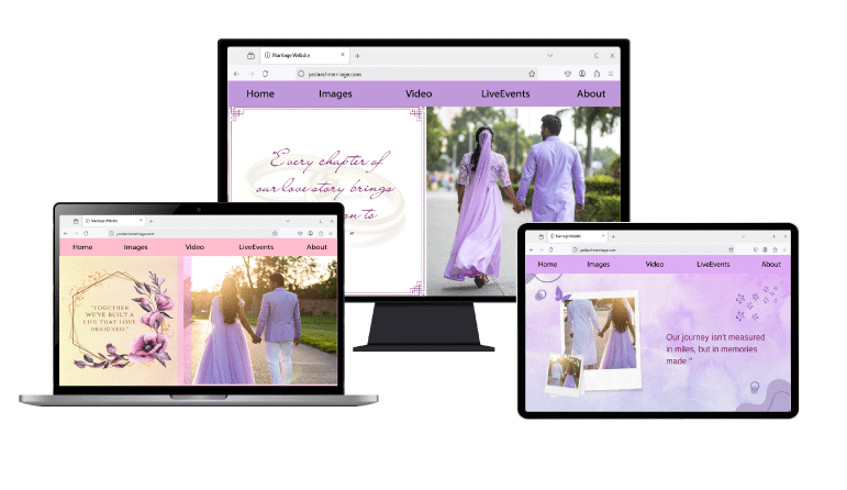 Digital wedding experience